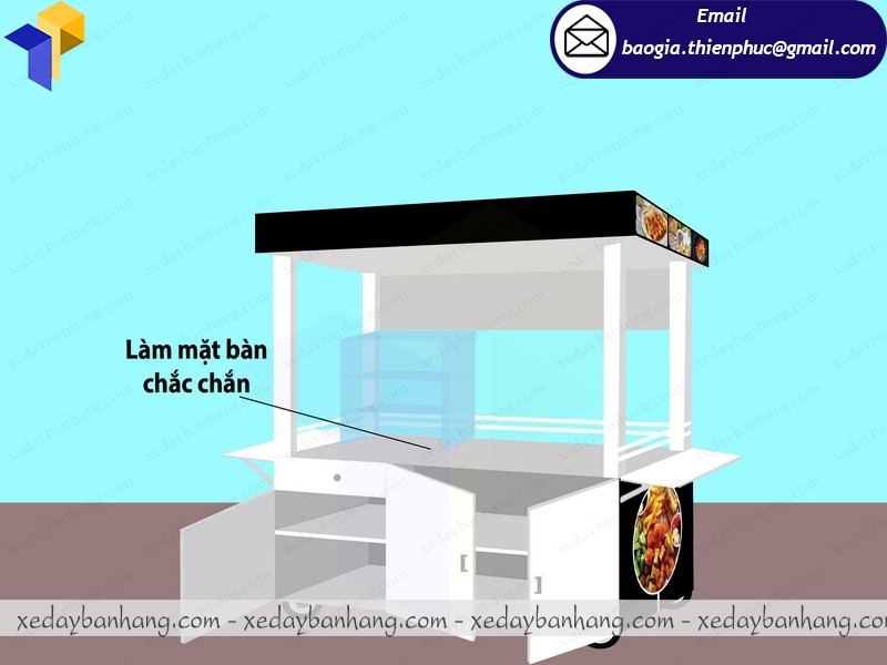hình thiết kế tủ bán thức ăn