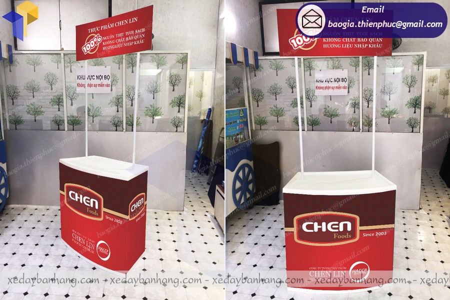 booth nhựa mini