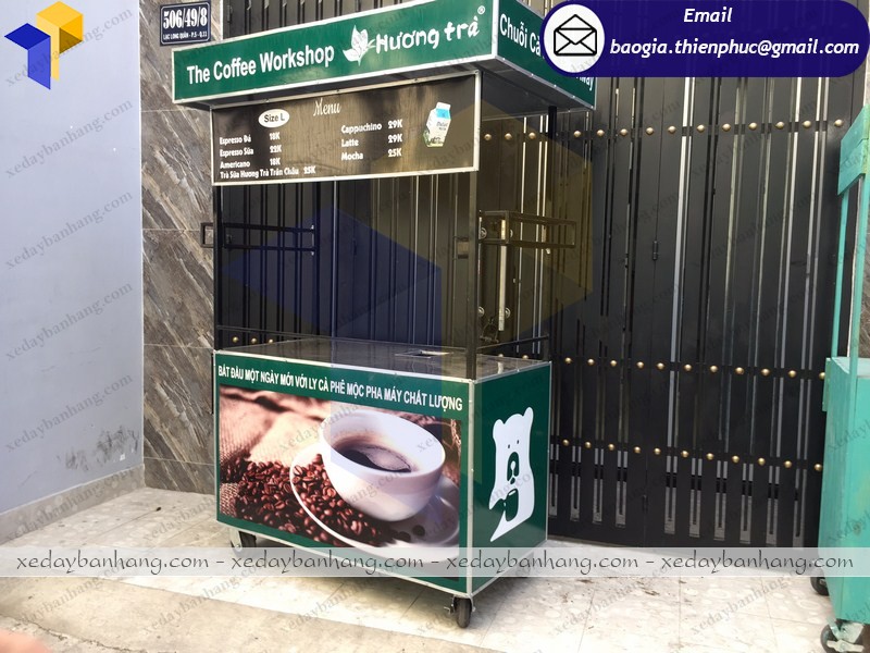 xe cafe pha máy