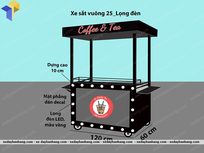 xe cafe giá bao nhiêu