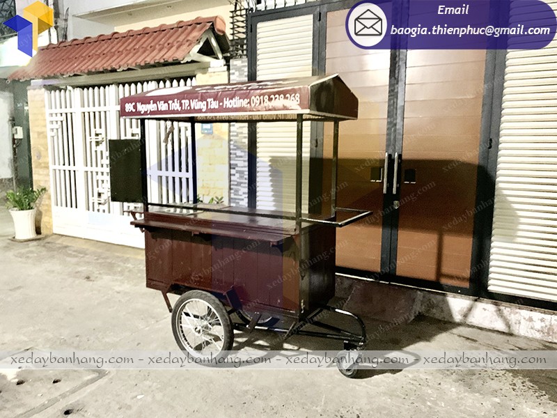xe cafe lưu động bike coffee