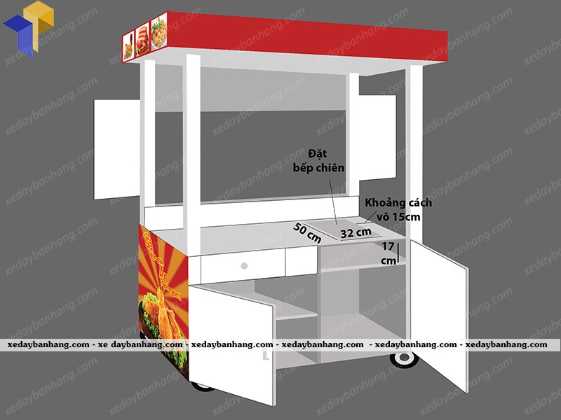 xe gà rán giá rẻ