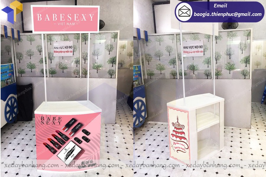 booth bán hàng sampling lưu động 