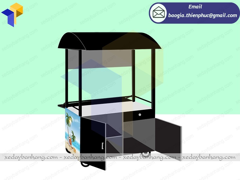 thiết kế xe sắt lưu động