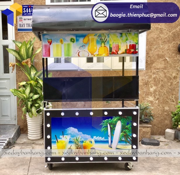 xe sắt bán sinh tố lưu động