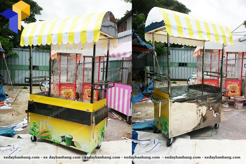 xe bán sữa bắp