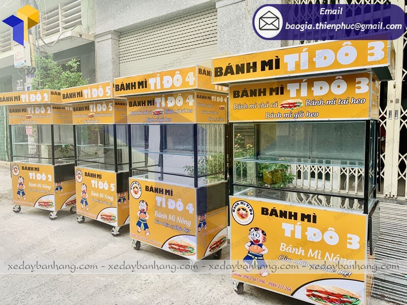giá xe bán bánh mì