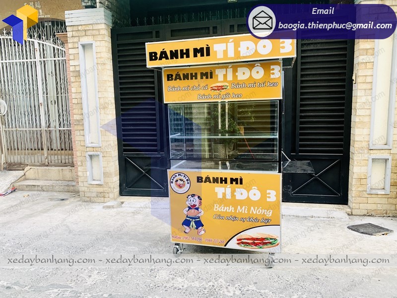 mẫu xe bán bánh mì
