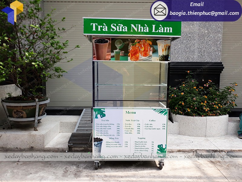 đóng xe trà sữa theo yêu cầu