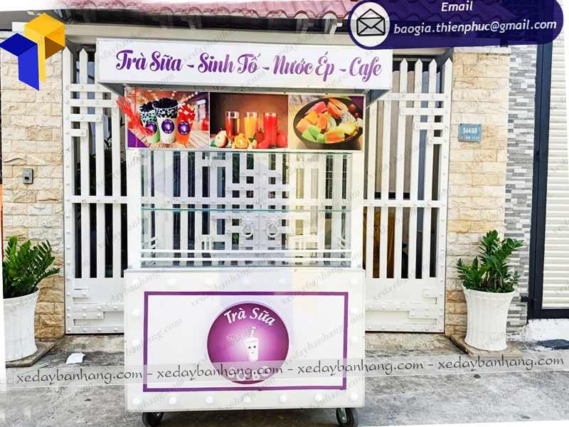 xưởng đóng xe trà sữa đẹp bobo