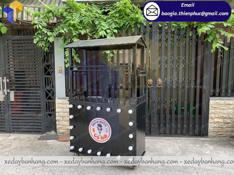 quầy gỗ bán nước di động