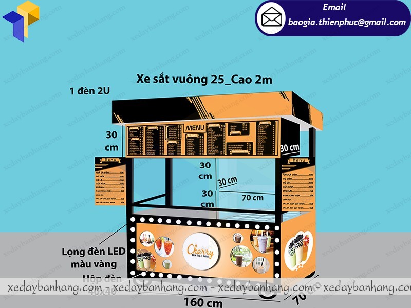 hình thiết kế tủ bán sinh tố