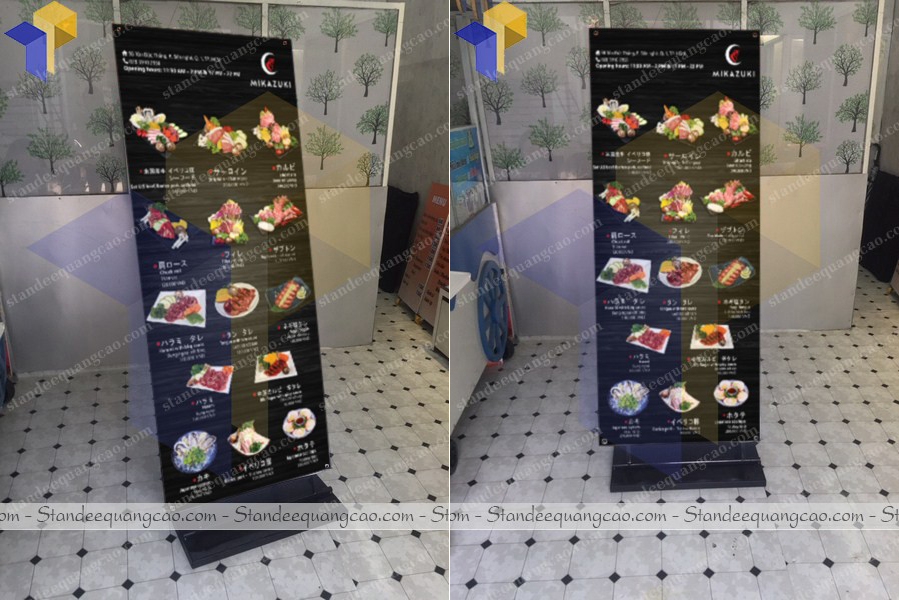 làm standee giá rẻ hcm