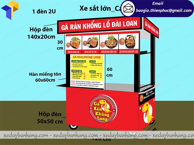 đóng xe gà rán tphcm