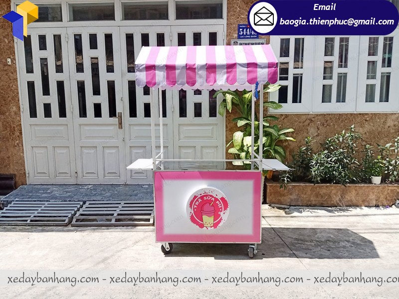 thiết kế tủ trà sữa đẹp 