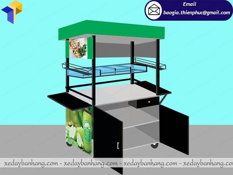 xe bán nước trái cây 