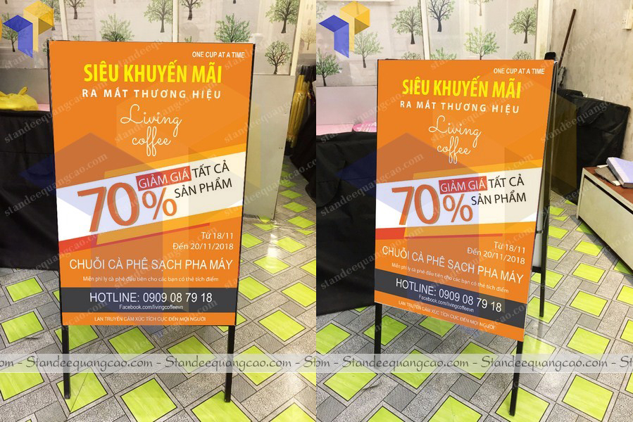 standee chữ a giá bao nhiêu 
