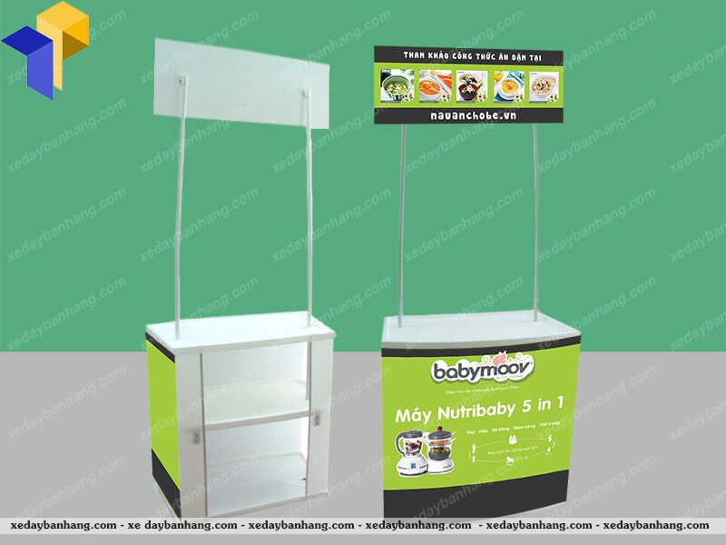 hình thiết kế booth quầy nhựa 