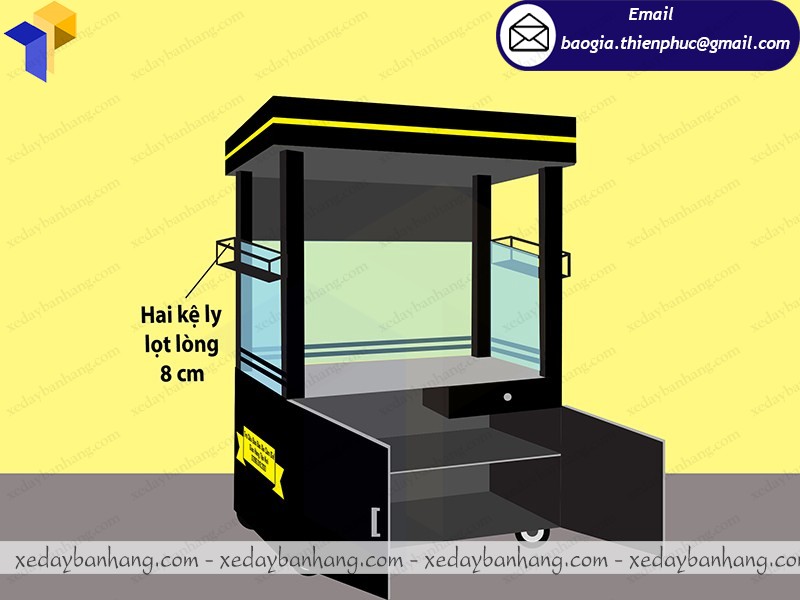hình thiết kế xe trà sữa bảo bảo 