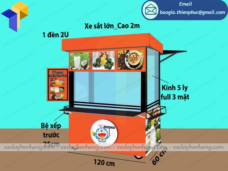 hình thiết kế xe nước cam