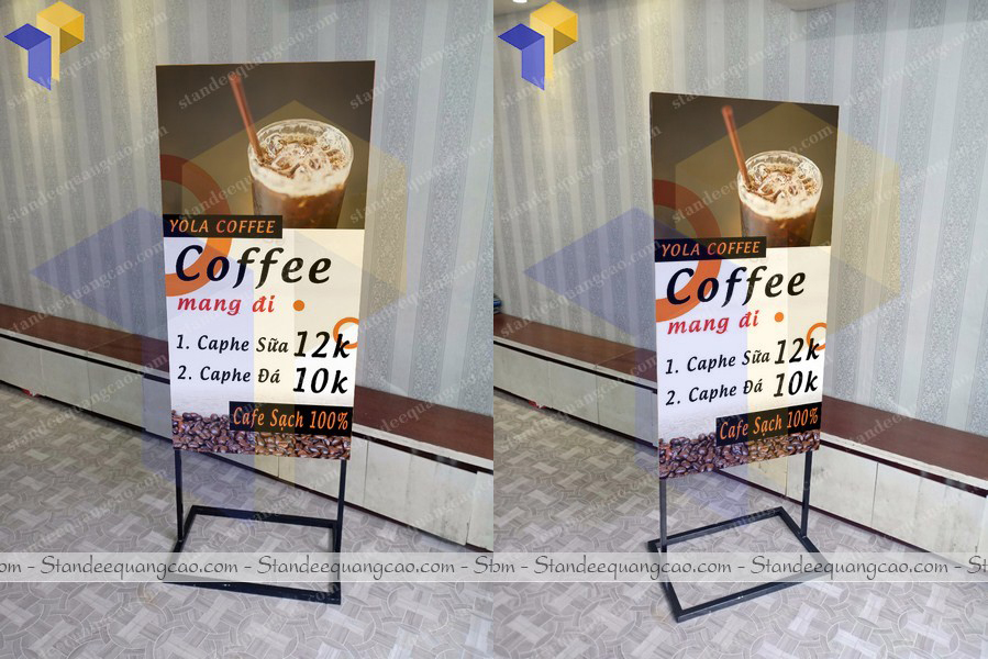 bán standee 2 mặt giá rẻ