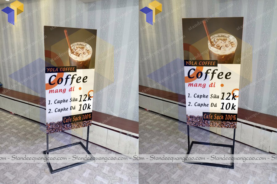 standee 2 mặt mua ở đâu 