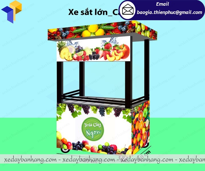 hình thiết kế xe bán hoa quả