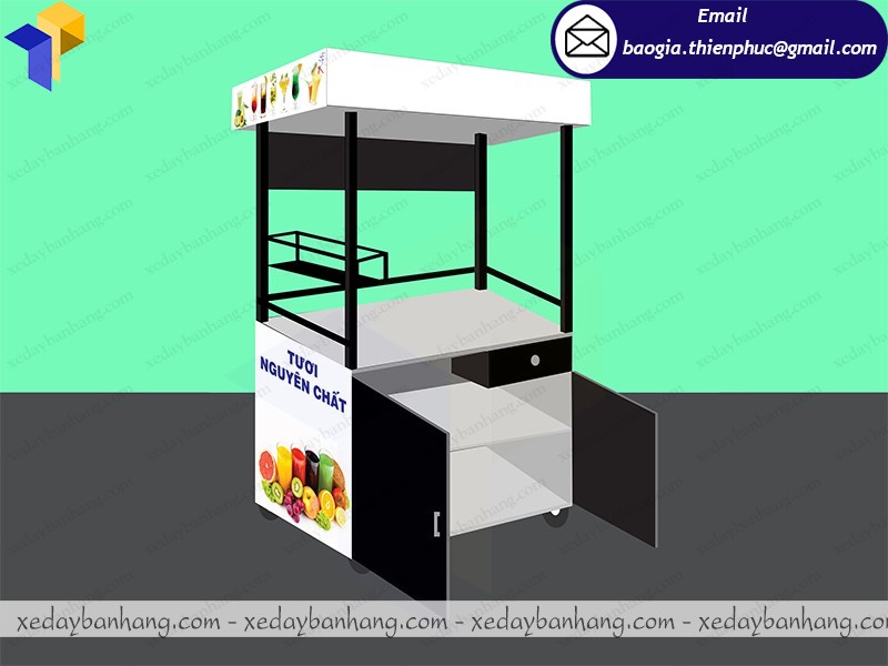 hình thiết kế xe bán nước ép