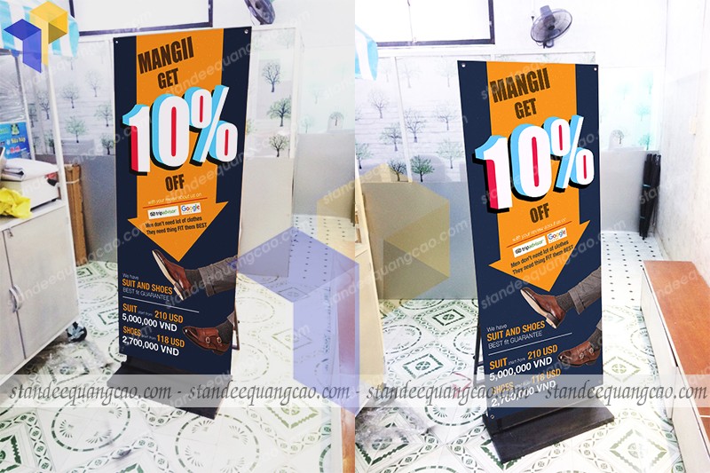 standee cản gió ngoài đường