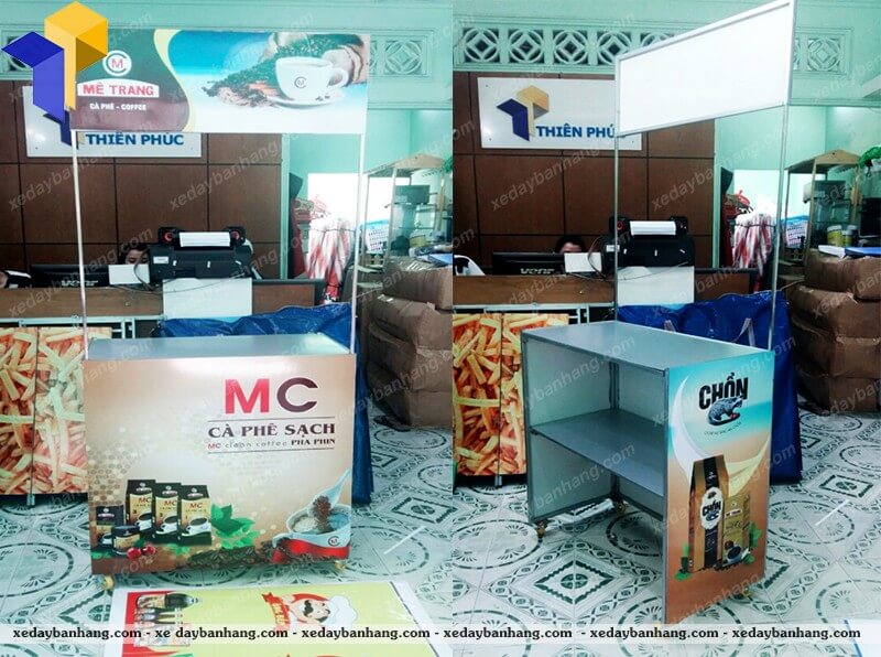 xe cà phê mê trang lắp ráp