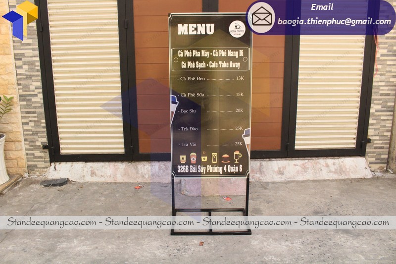 standee chân sắt bền giá rẻ
