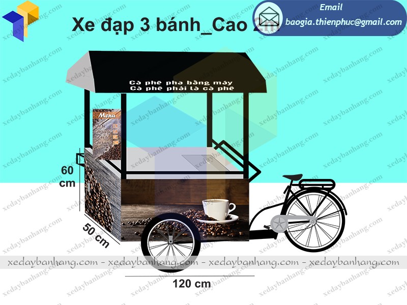 xe đạp bán cafe