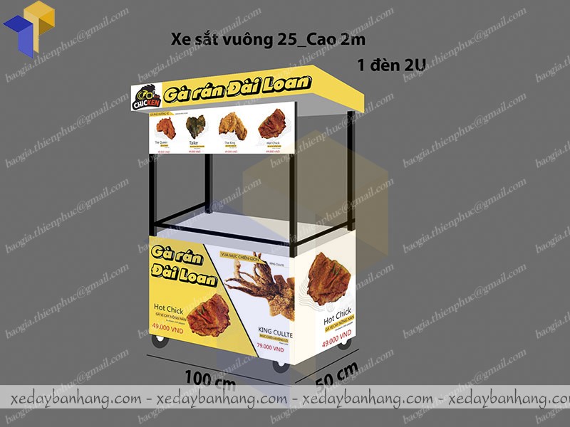 xe gà rán giá rẻ