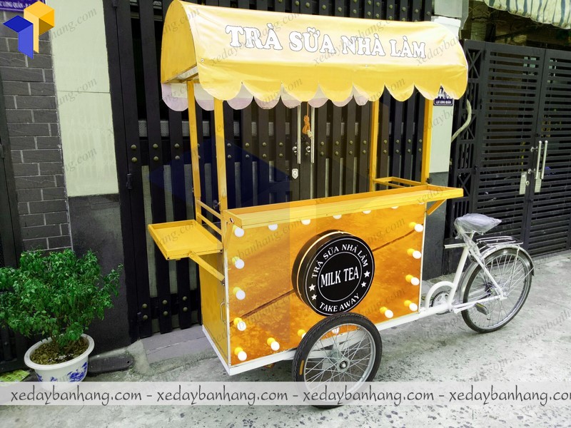 xe đạp bán trà sữa giá rẻ