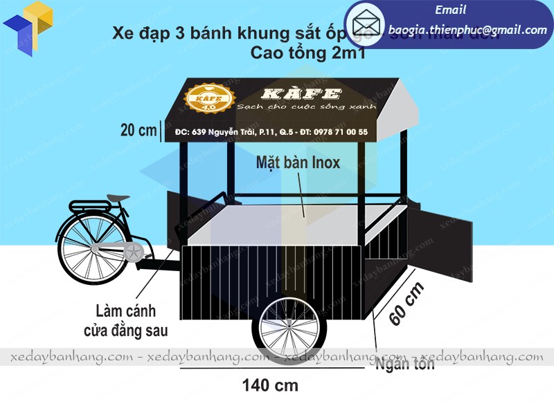 xưởng đóng xe coffee bike