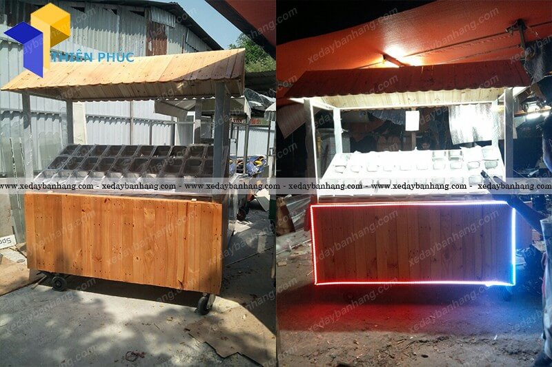 xe gỗ xiên que giá rẻ