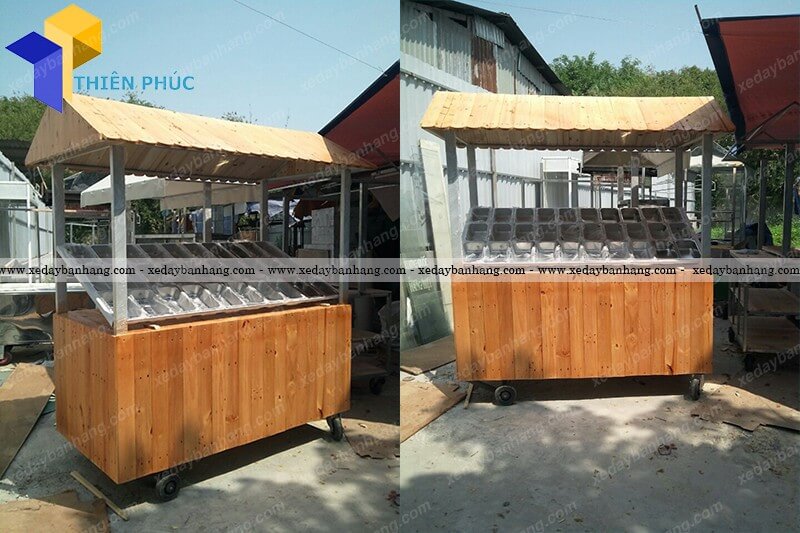 xe gỗ xiên que