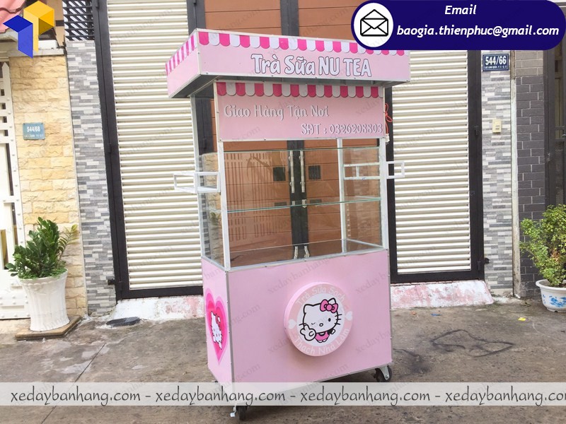 xe đẩy bán trà sữa tphcm