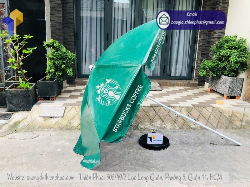Giao hàng ô dù quảng cáo ngoài trời in logo giá rẻ tận nơi toàn quốc, HCM