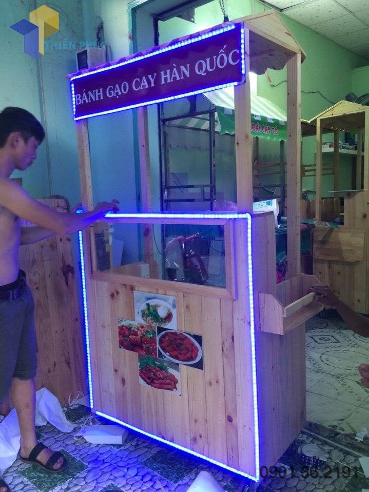 xe bán bánh gạo cay hàn quốc giá rẻ   