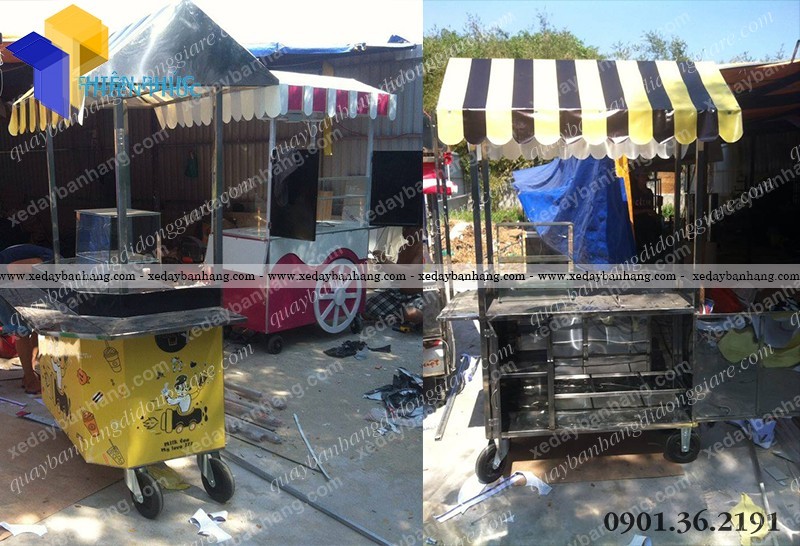 chuyen san xuat xe ban tra sua inox